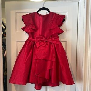 Joyfolie Radiant Red Ruffle Dress